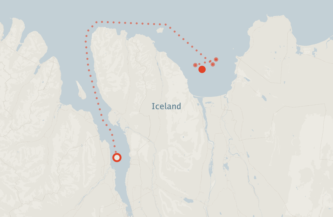 Activity map — real sighting points on an OpenStreetMap basemap