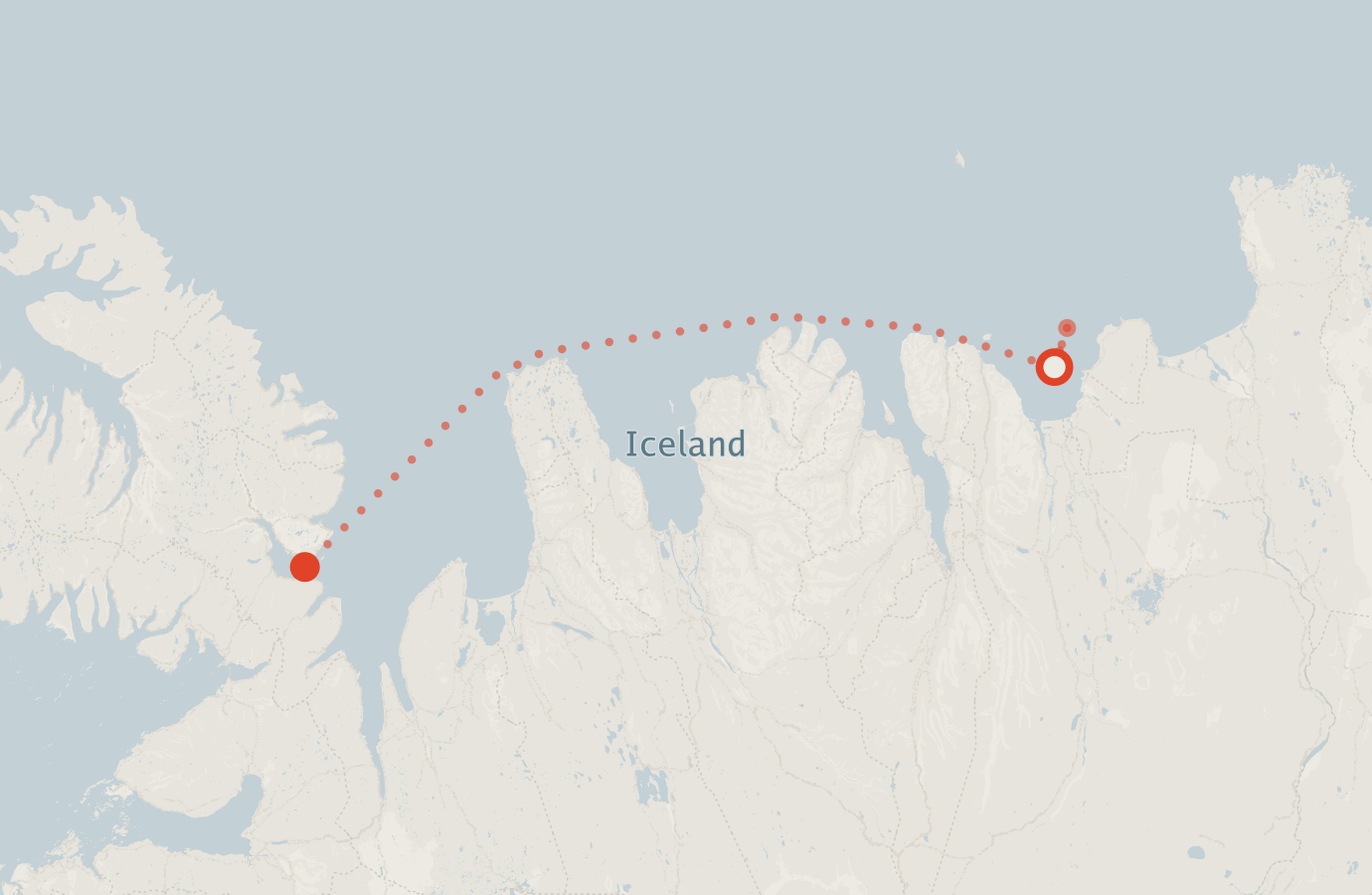 Activity map — real sighting points on an OpenStreetMap basemap