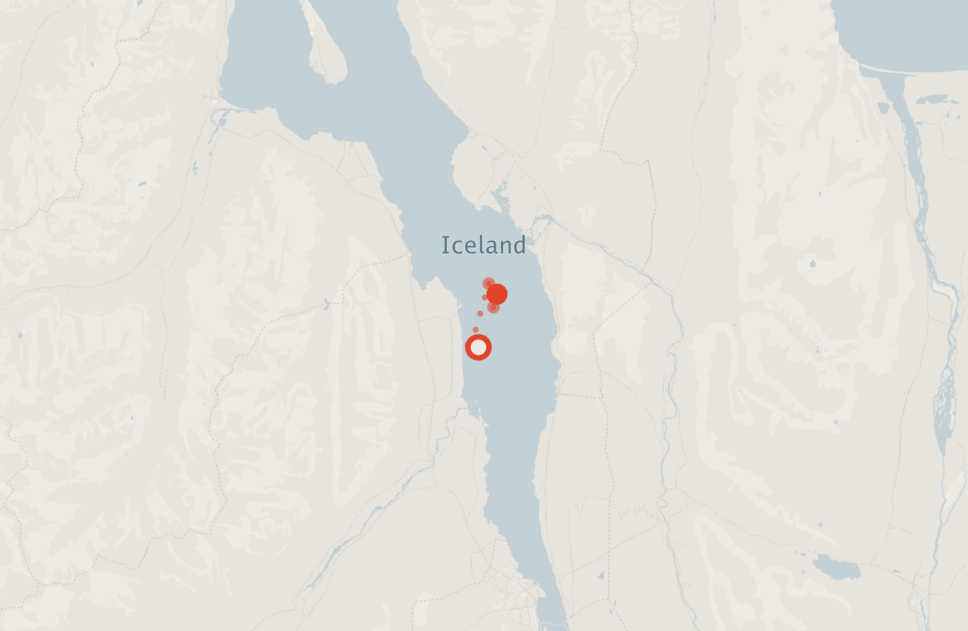 Activity map — real sighting points on an OpenStreetMap basemap