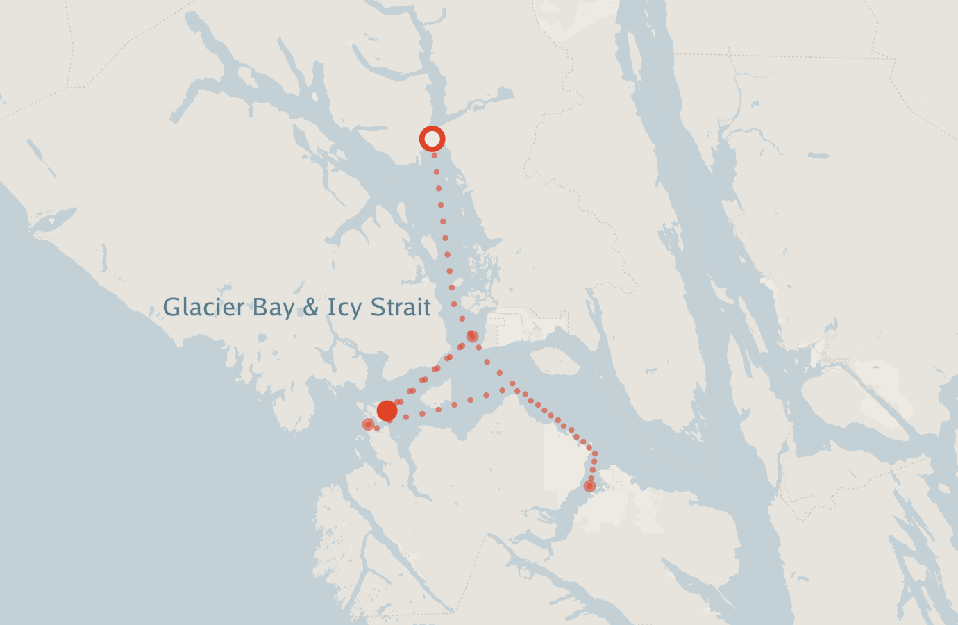 Activity map — real sighting points on an OpenStreetMap basemap