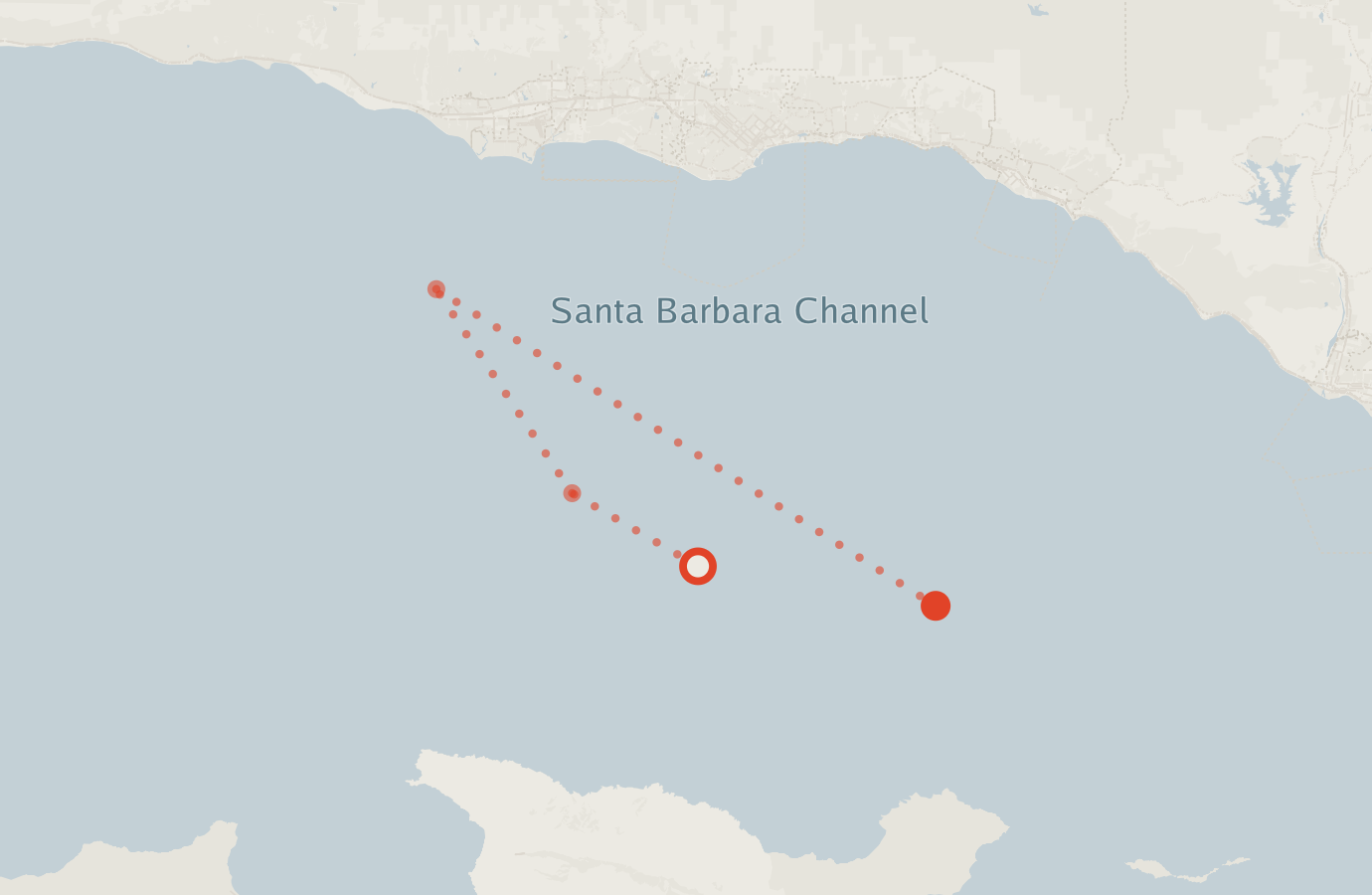 Activity map — real sighting points on an OpenStreetMap basemap