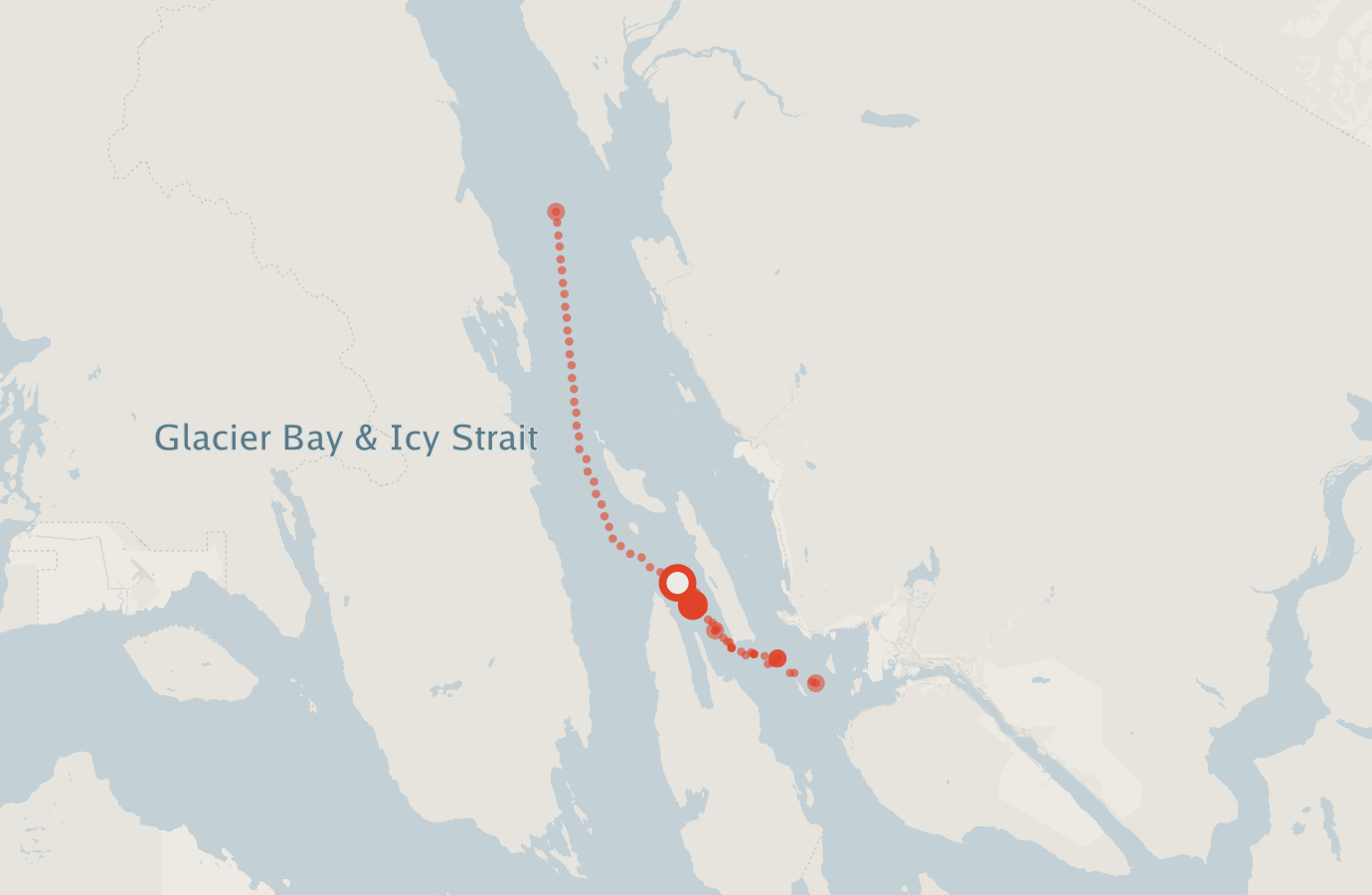 Activity map — real sighting points on an OpenStreetMap basemap