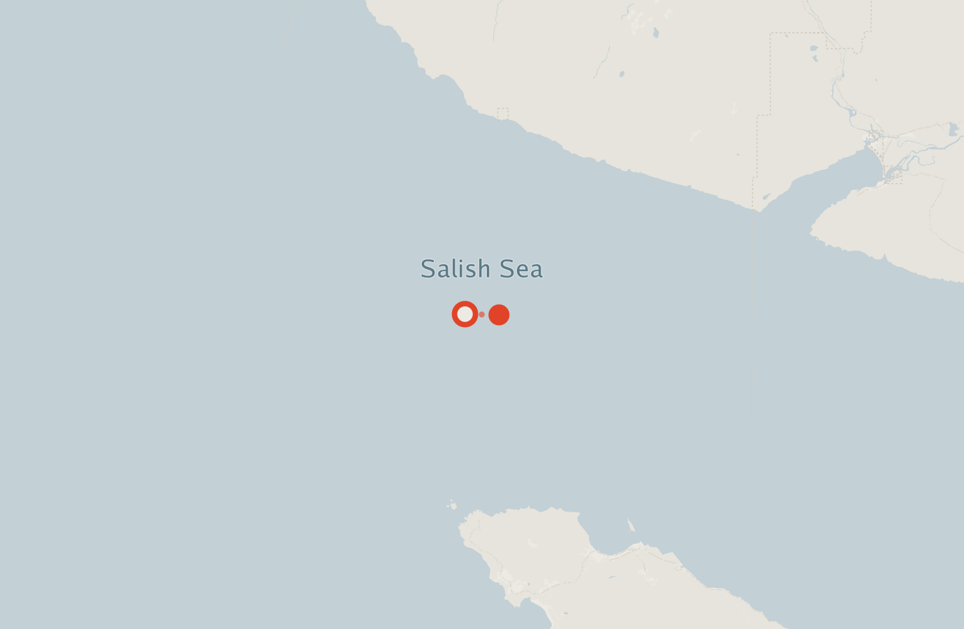 Activity map — real sighting points on an OpenStreetMap basemap
