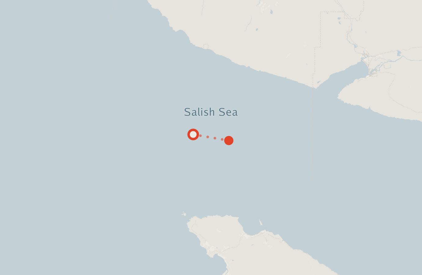 Activity map — real sighting points on an OpenStreetMap basemap