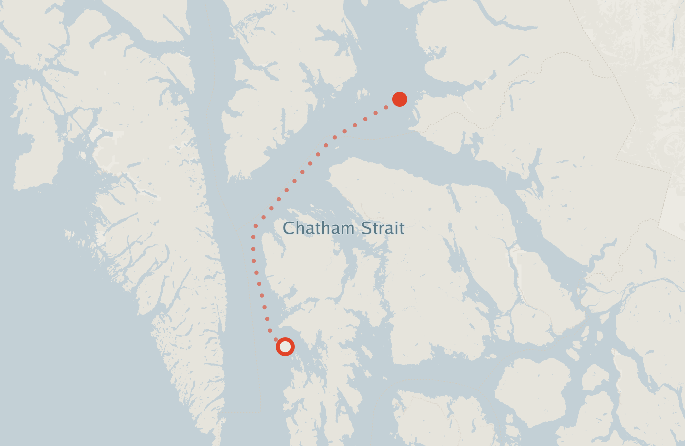 Activity map — real sighting points on an OpenStreetMap basemap