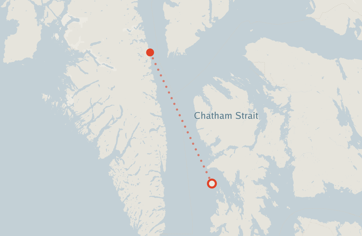 Activity map — real sighting points on an OpenStreetMap basemap