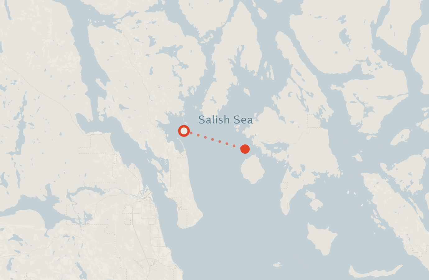 Activity map — real sighting points on an OpenStreetMap basemap