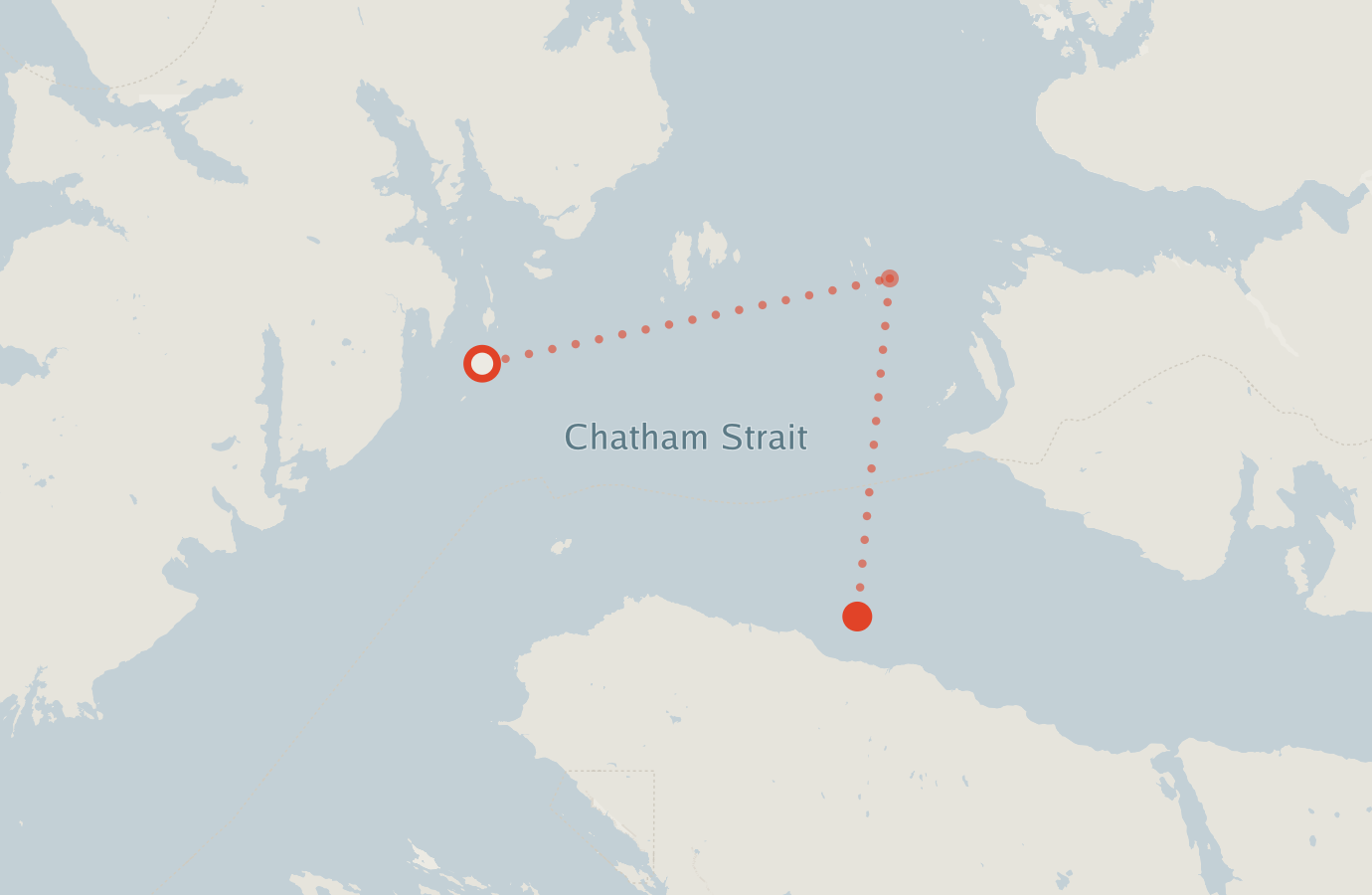 Activity map — real sighting points on an OpenStreetMap basemap