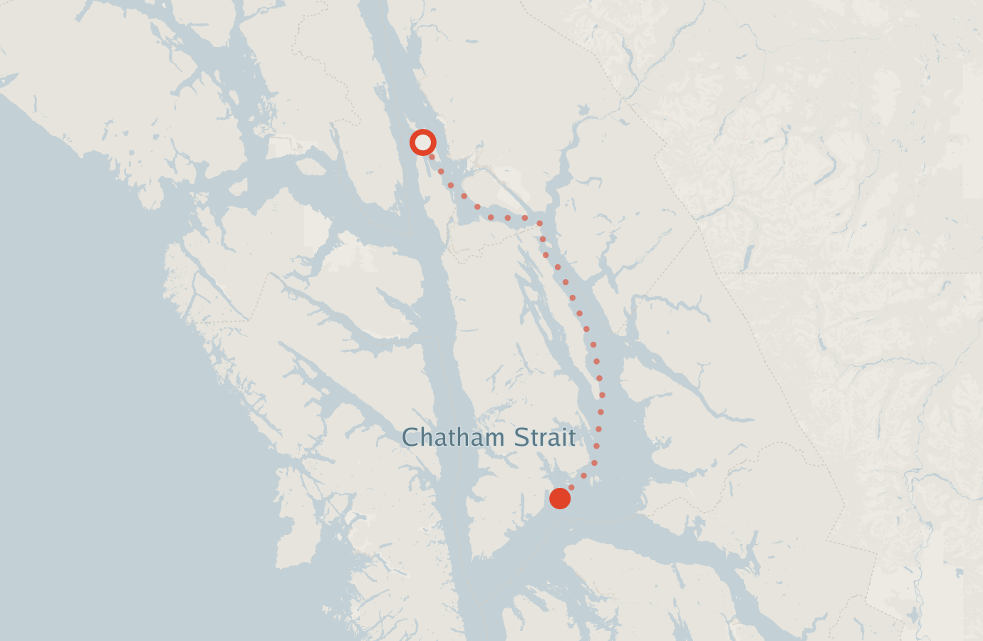 Activity map — real sighting points on an OpenStreetMap basemap