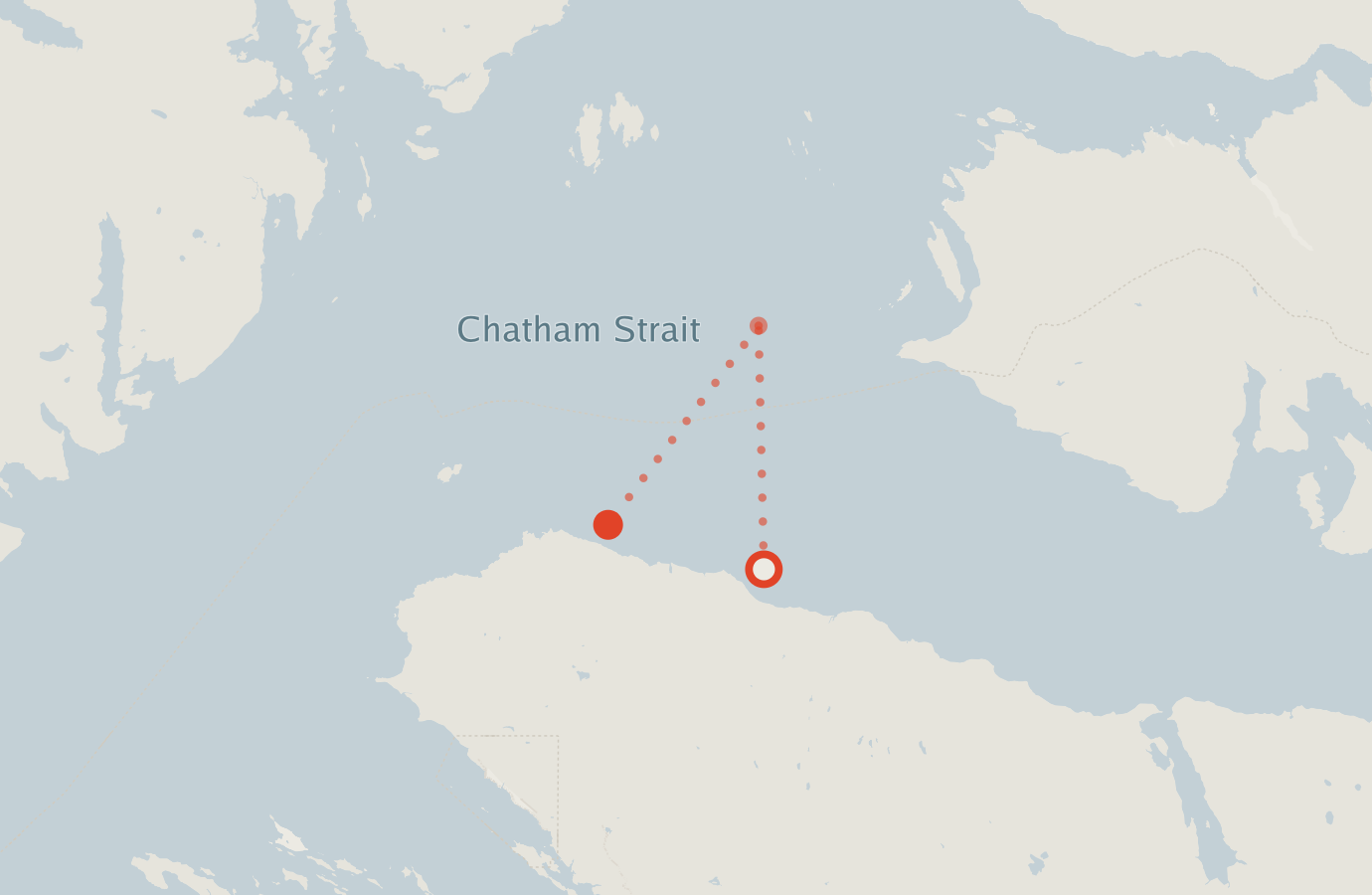 Activity map — real sighting points on an OpenStreetMap basemap
