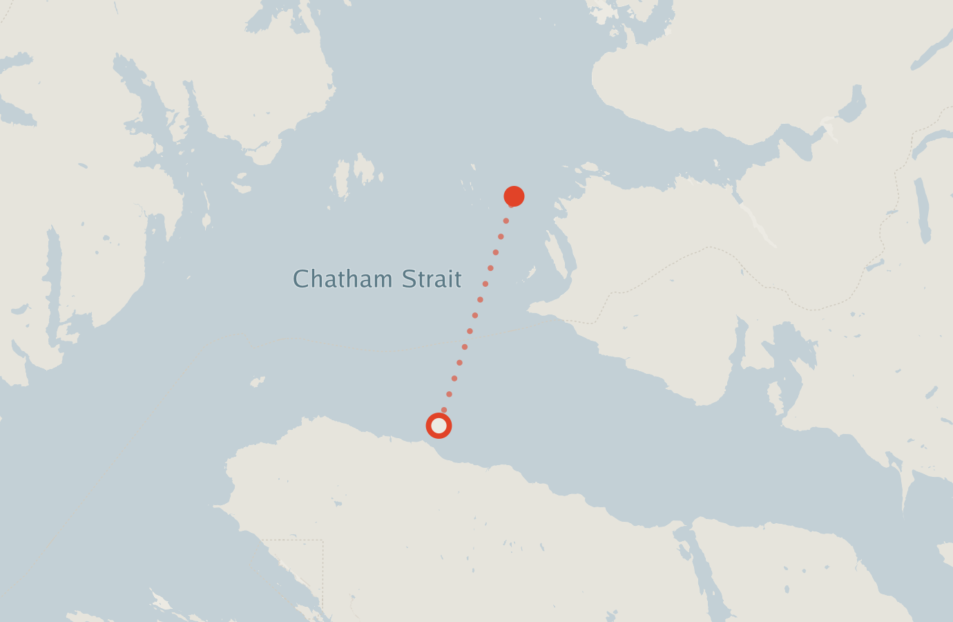 Activity map — real sighting points on an OpenStreetMap basemap