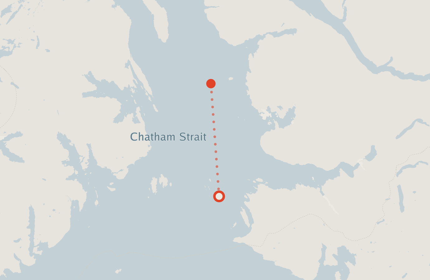 Activity map — real sighting points on an OpenStreetMap basemap