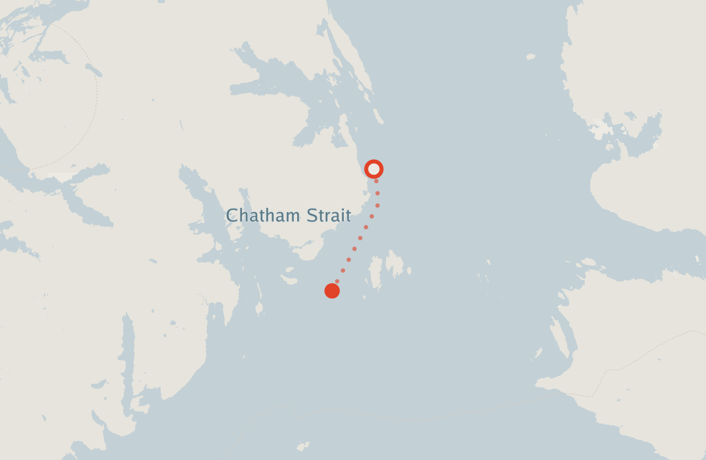 Activity map — real sighting points on an OpenStreetMap basemap