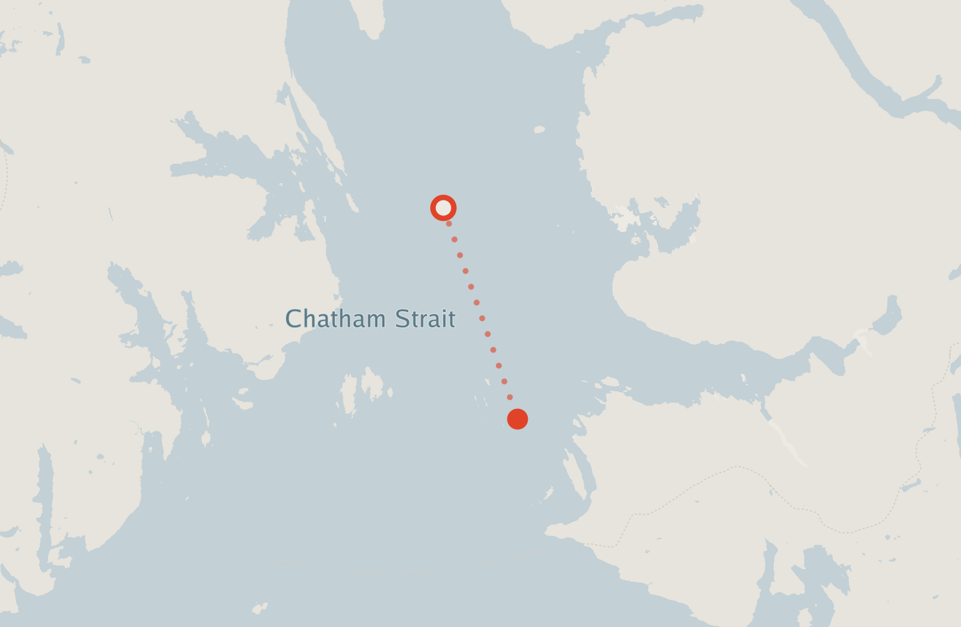 Activity map — real sighting points on an OpenStreetMap basemap