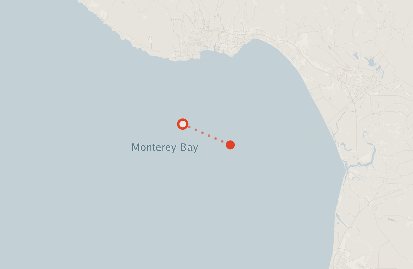 Activity map — real sighting points on an OpenStreetMap basemap