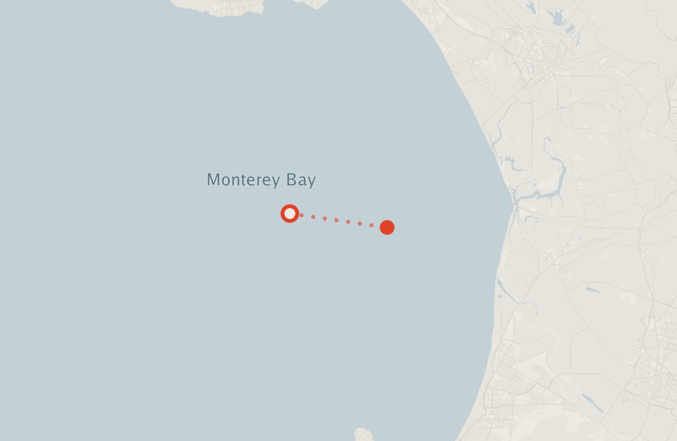 Activity map — real sighting points on an OpenStreetMap basemap