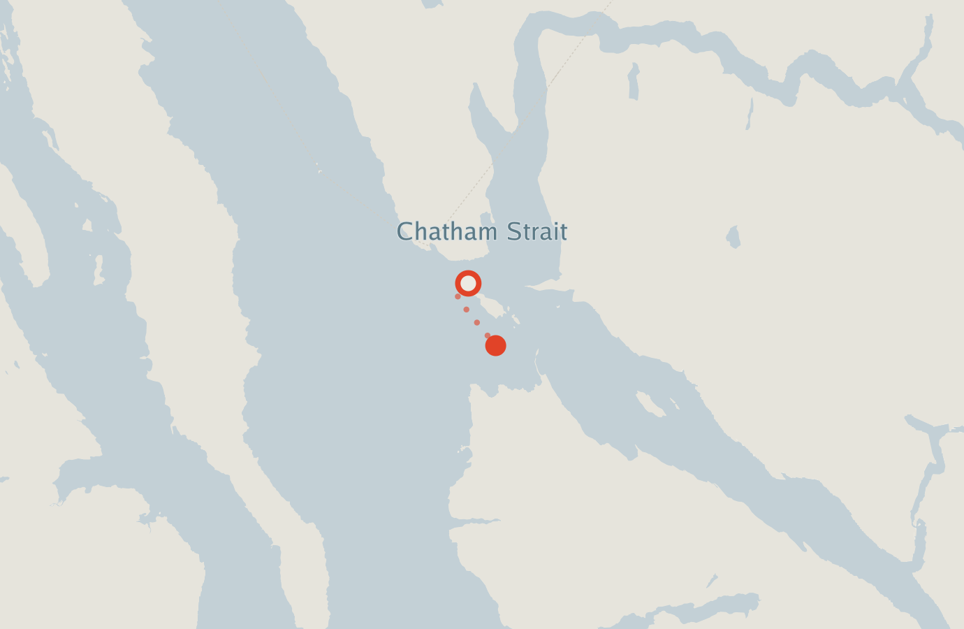 Activity map — real sighting points on an OpenStreetMap basemap