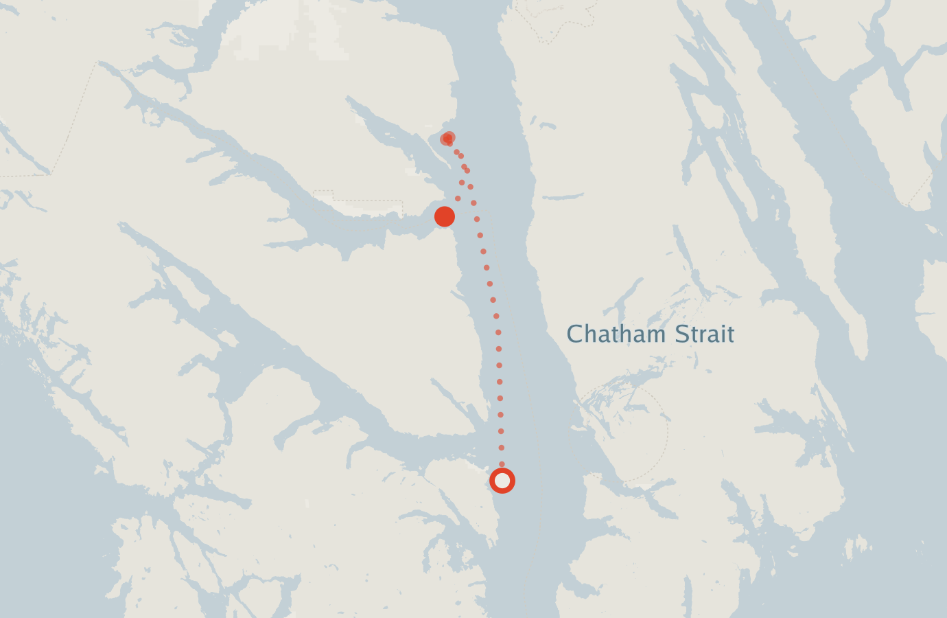 Activity map — real sighting points on an OpenStreetMap basemap