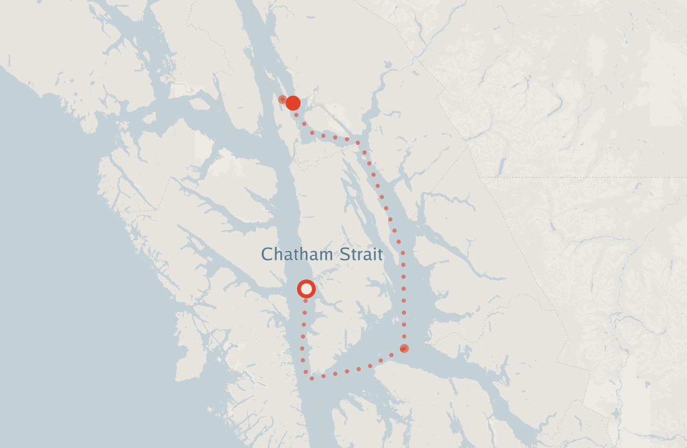 Activity map — real sighting points on an OpenStreetMap basemap