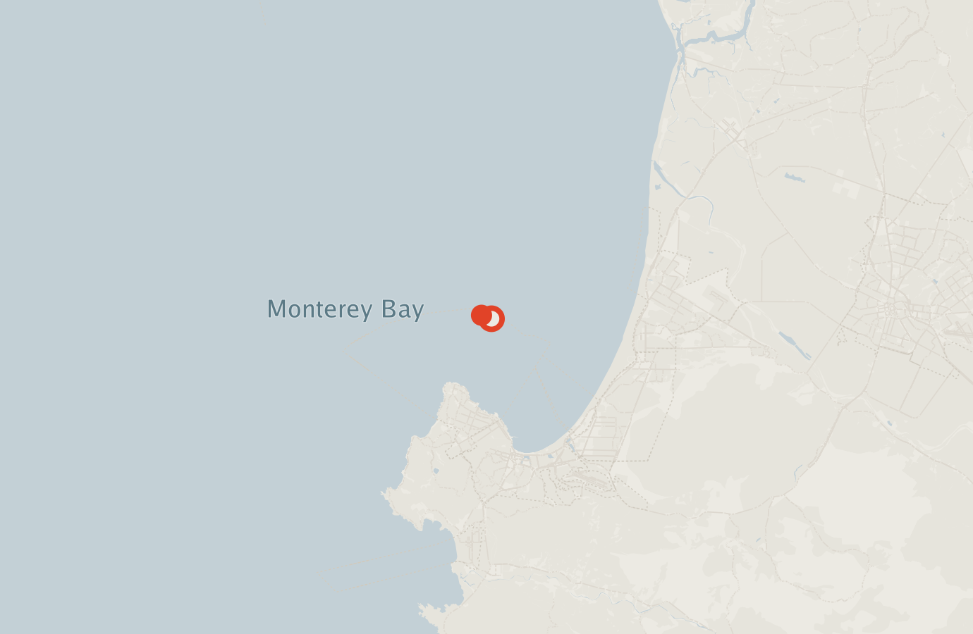Activity map — real sighting points on an OpenStreetMap basemap
