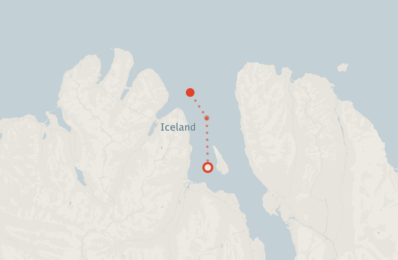Activity map — real sighting points on an OpenStreetMap basemap