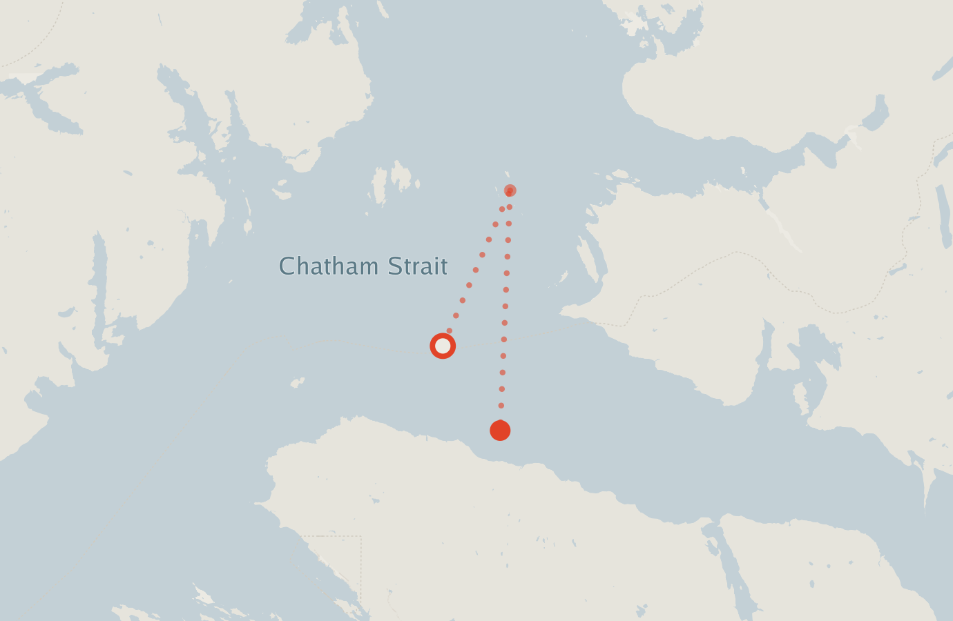 Activity map — real sighting points on an OpenStreetMap basemap