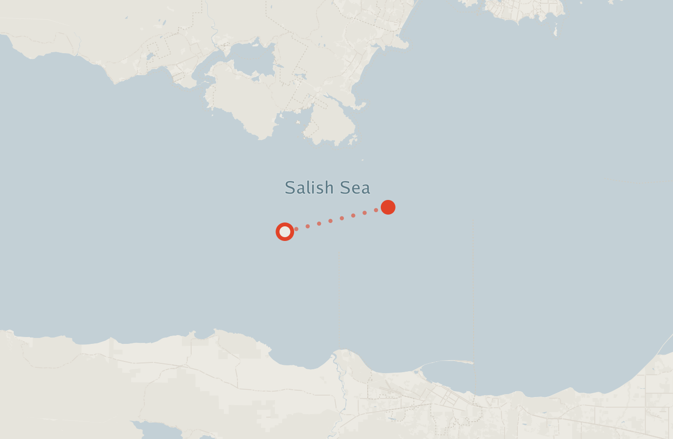 Activity map — real sighting points on an OpenStreetMap basemap