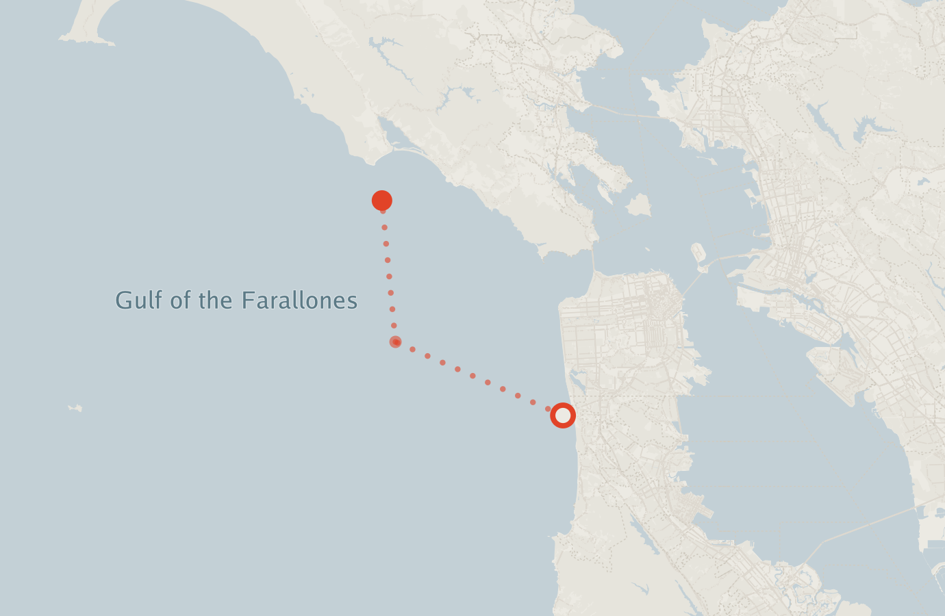 Activity map — real sighting points on an OpenStreetMap basemap