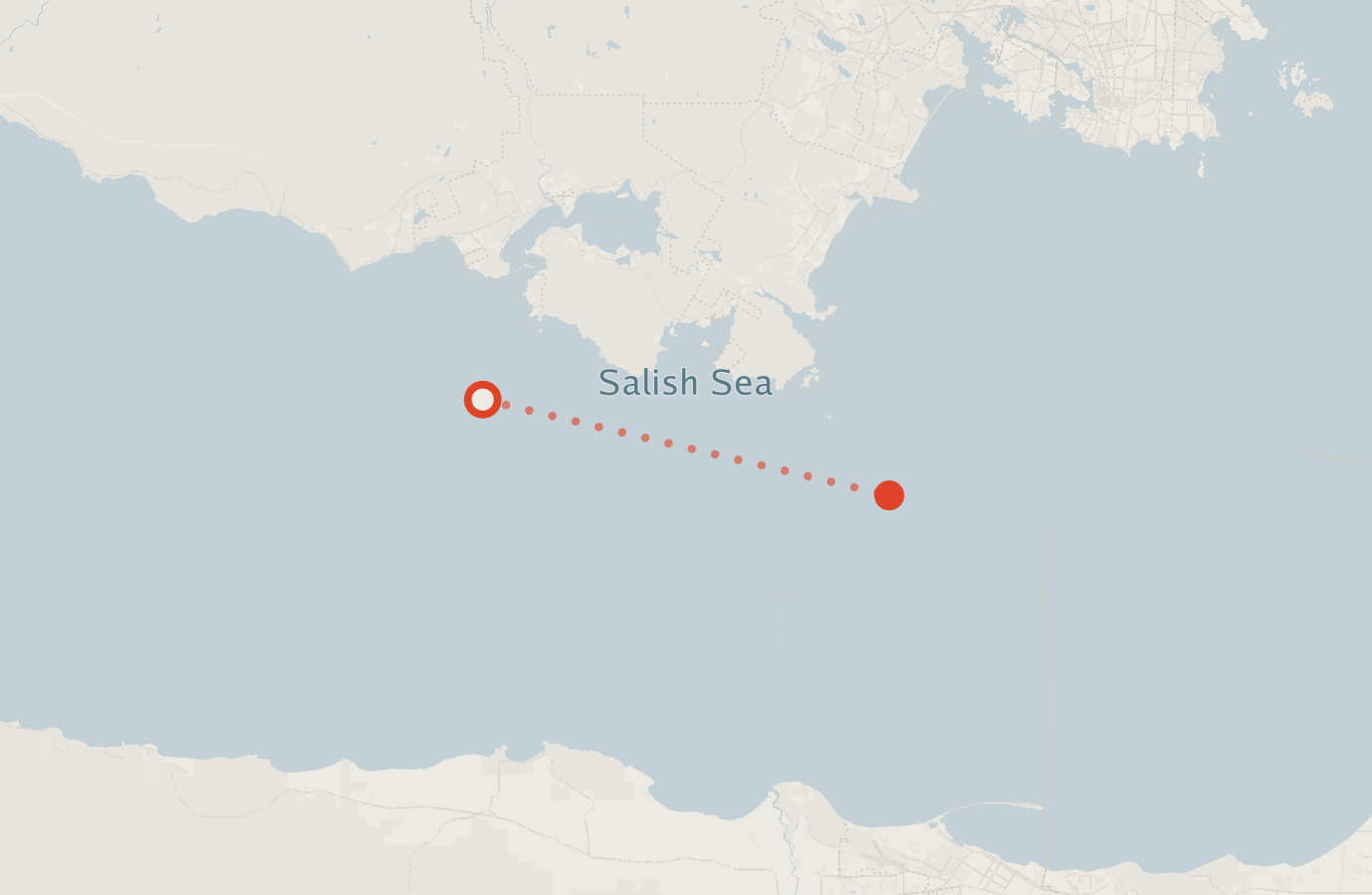 Activity map — real sighting points on an OpenStreetMap basemap
