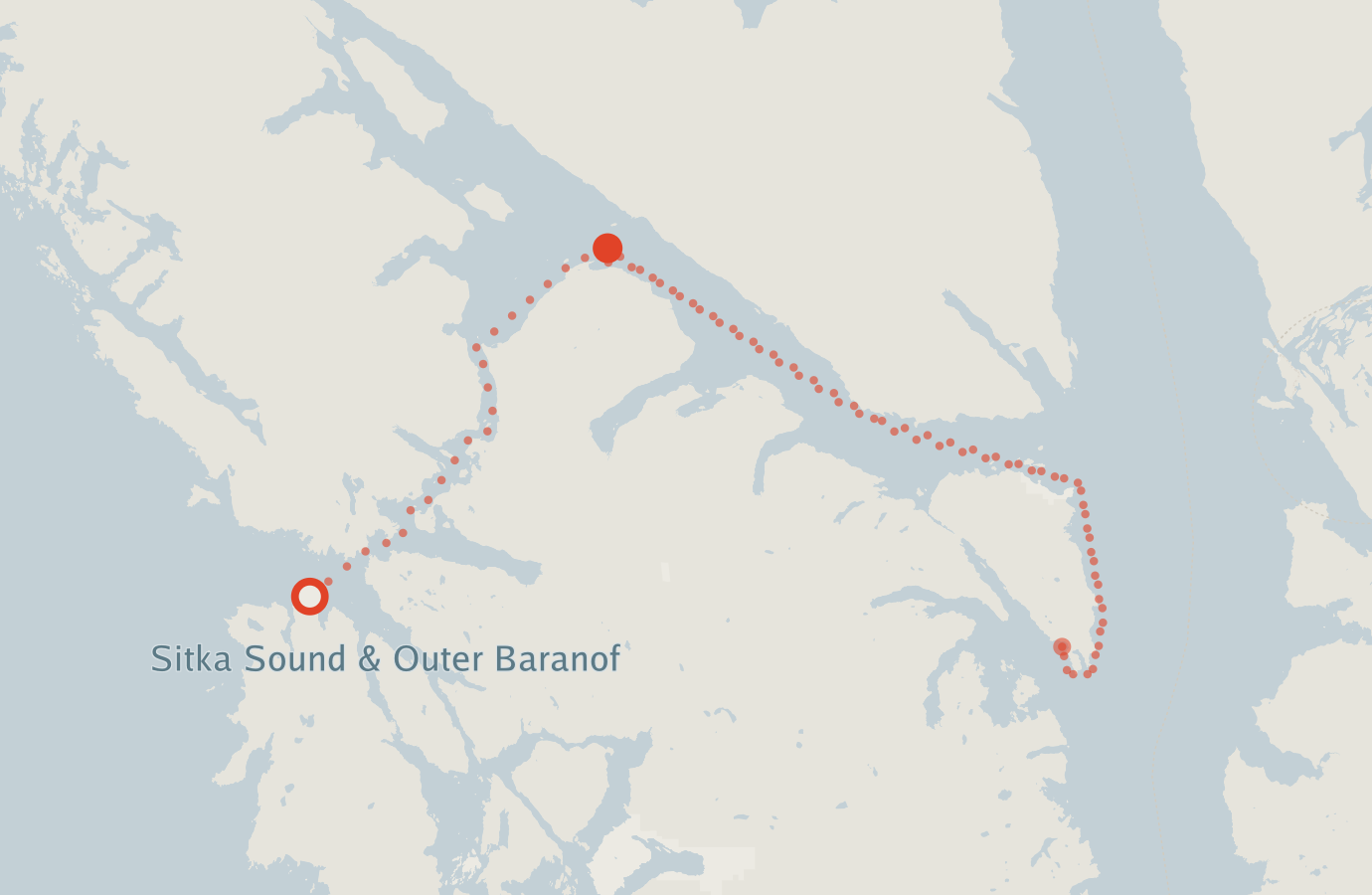 Activity map — real sighting points on an OpenStreetMap basemap