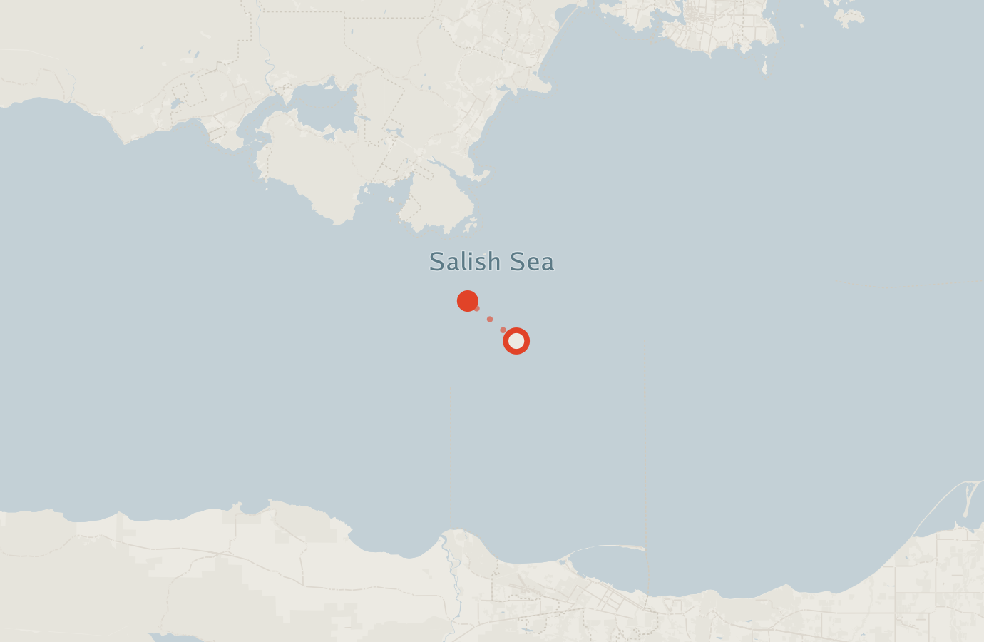 Activity map — real sighting points on an OpenStreetMap basemap