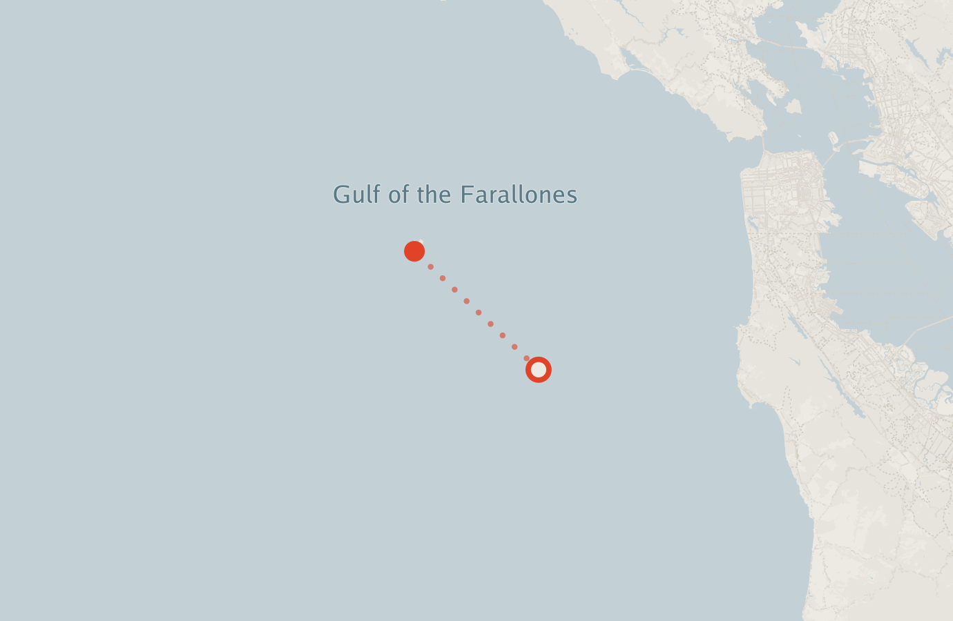 Activity map — real sighting points on an OpenStreetMap basemap