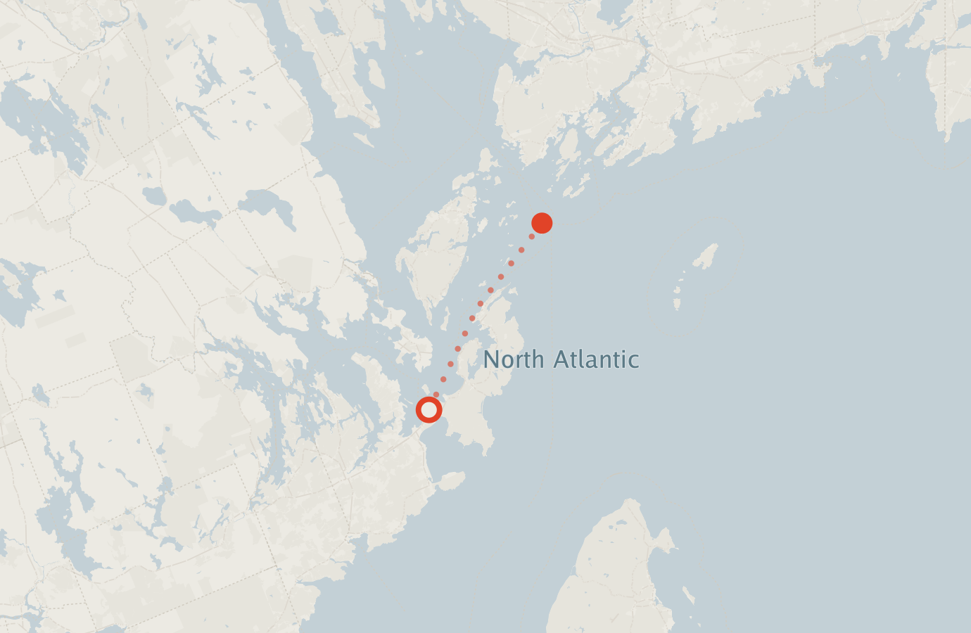Activity map — real sighting points on an OpenStreetMap basemap