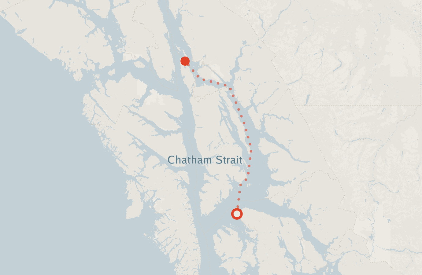 Activity map — real sighting points on an OpenStreetMap basemap