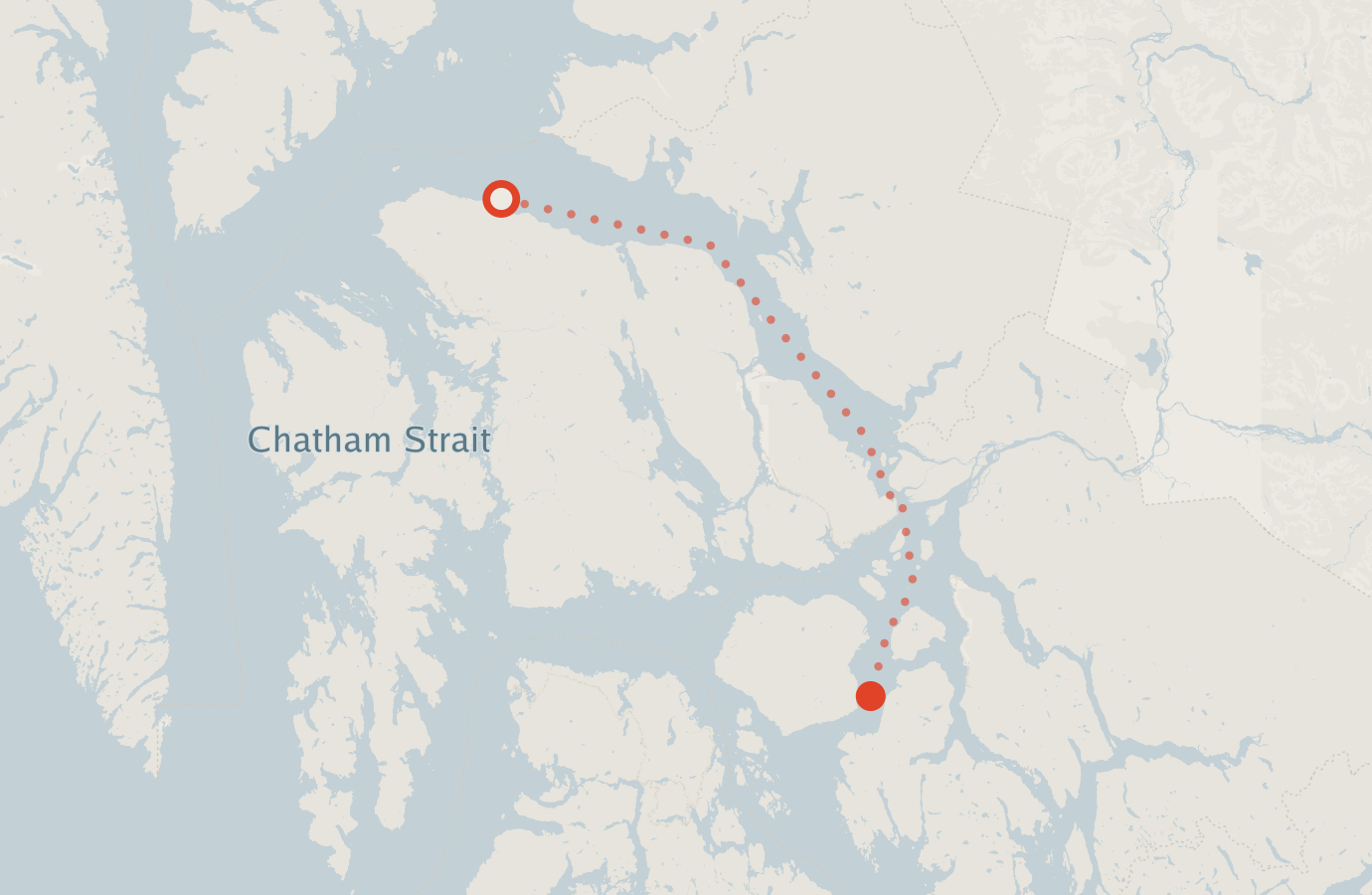 Activity map — real sighting points on an OpenStreetMap basemap