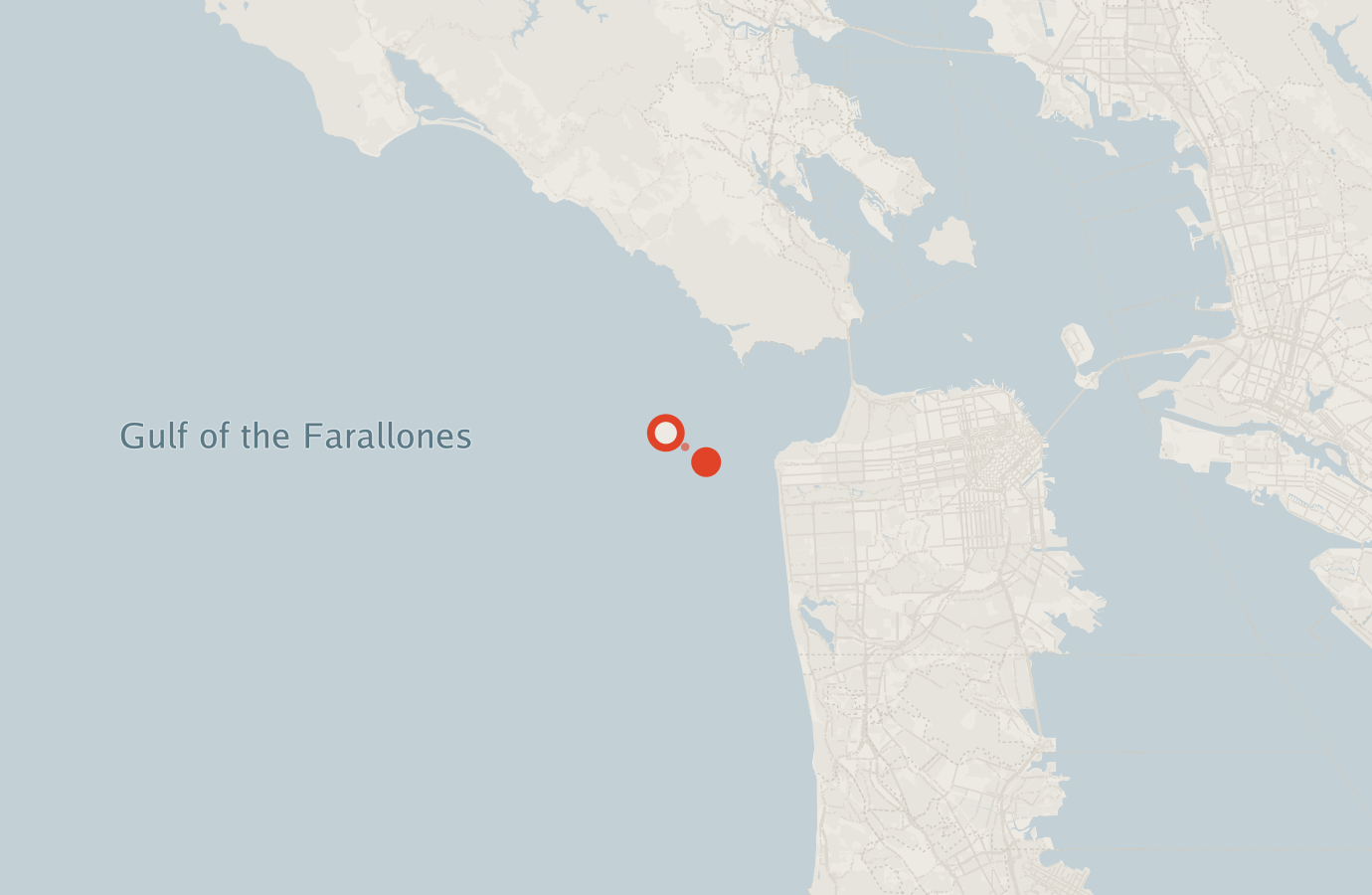 Activity map — real sighting points on an OpenStreetMap basemap