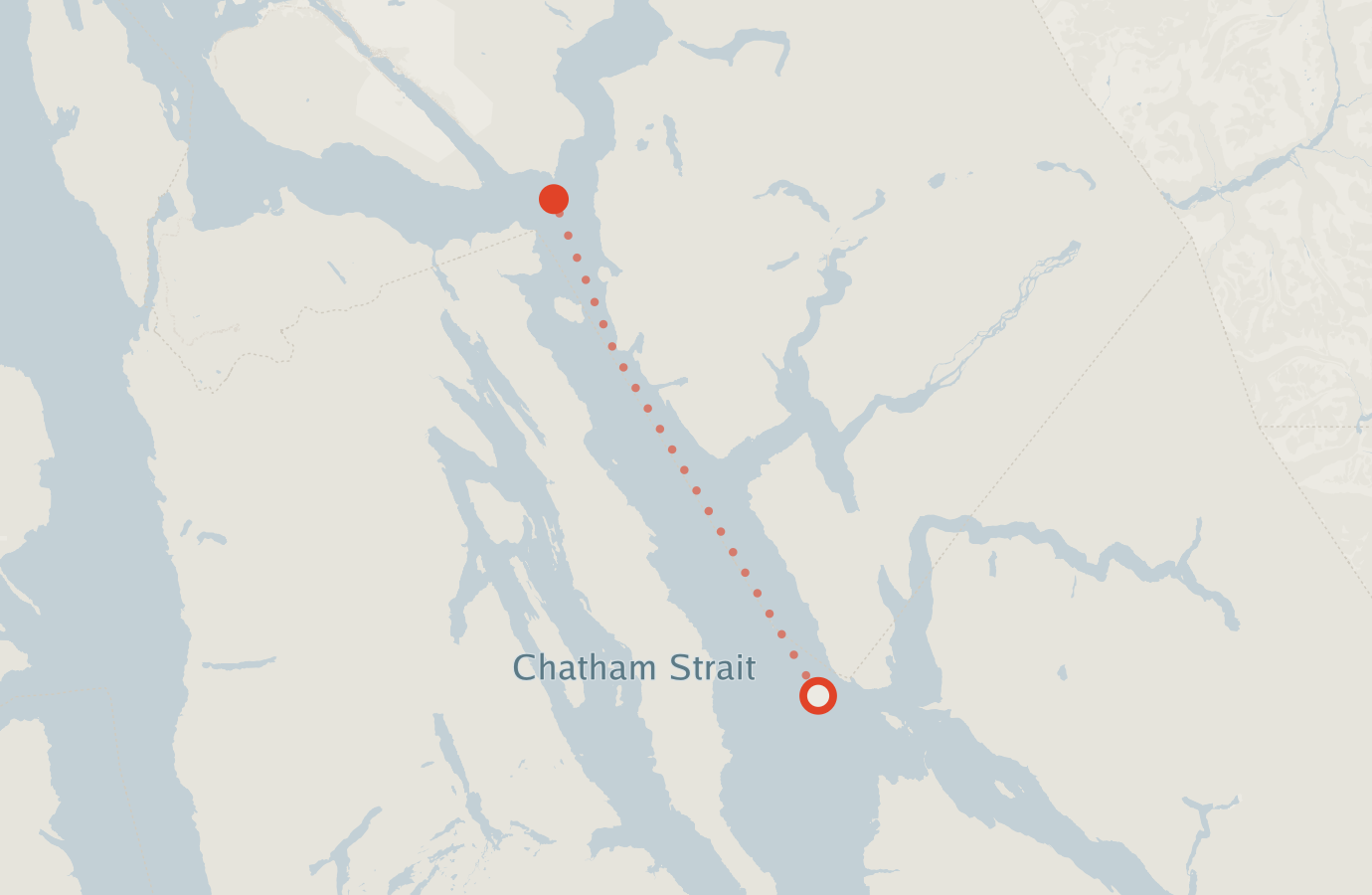 Activity map — real sighting points on an OpenStreetMap basemap