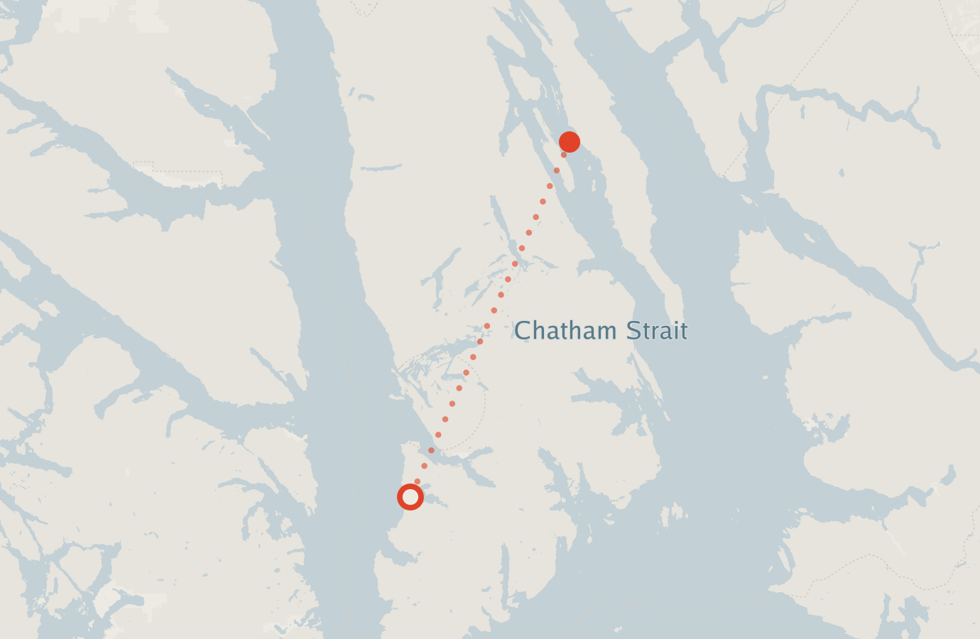 Activity map — real sighting points on an OpenStreetMap basemap