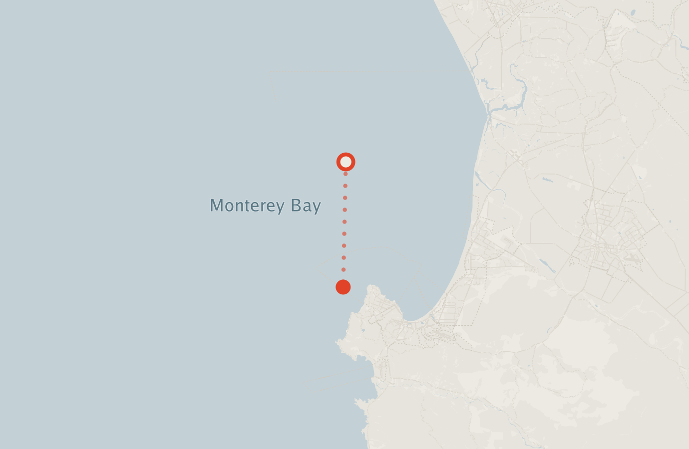 Activity map — real sighting points on an OpenStreetMap basemap
