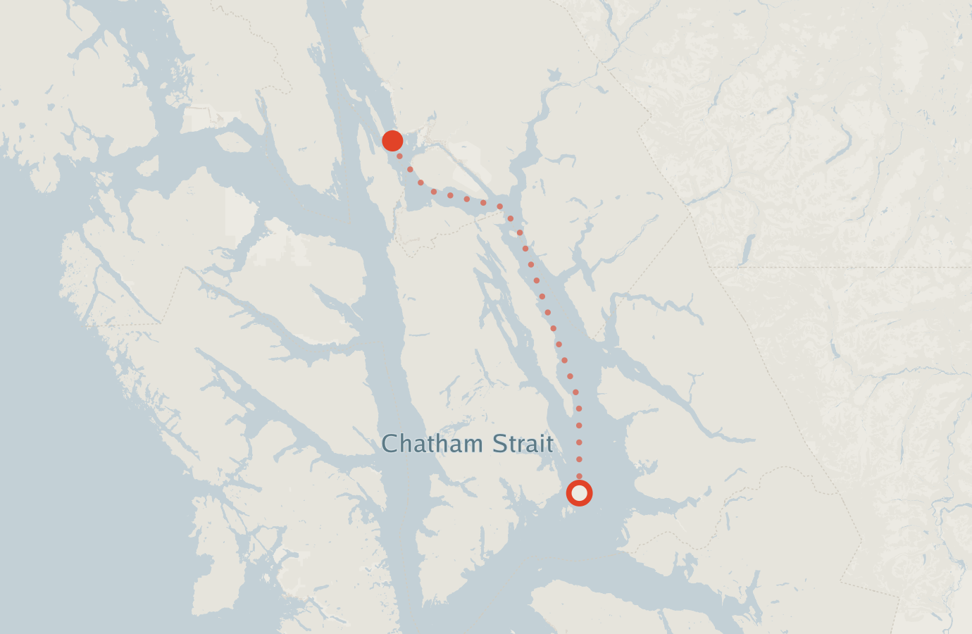 Activity map — real sighting points on an OpenStreetMap basemap