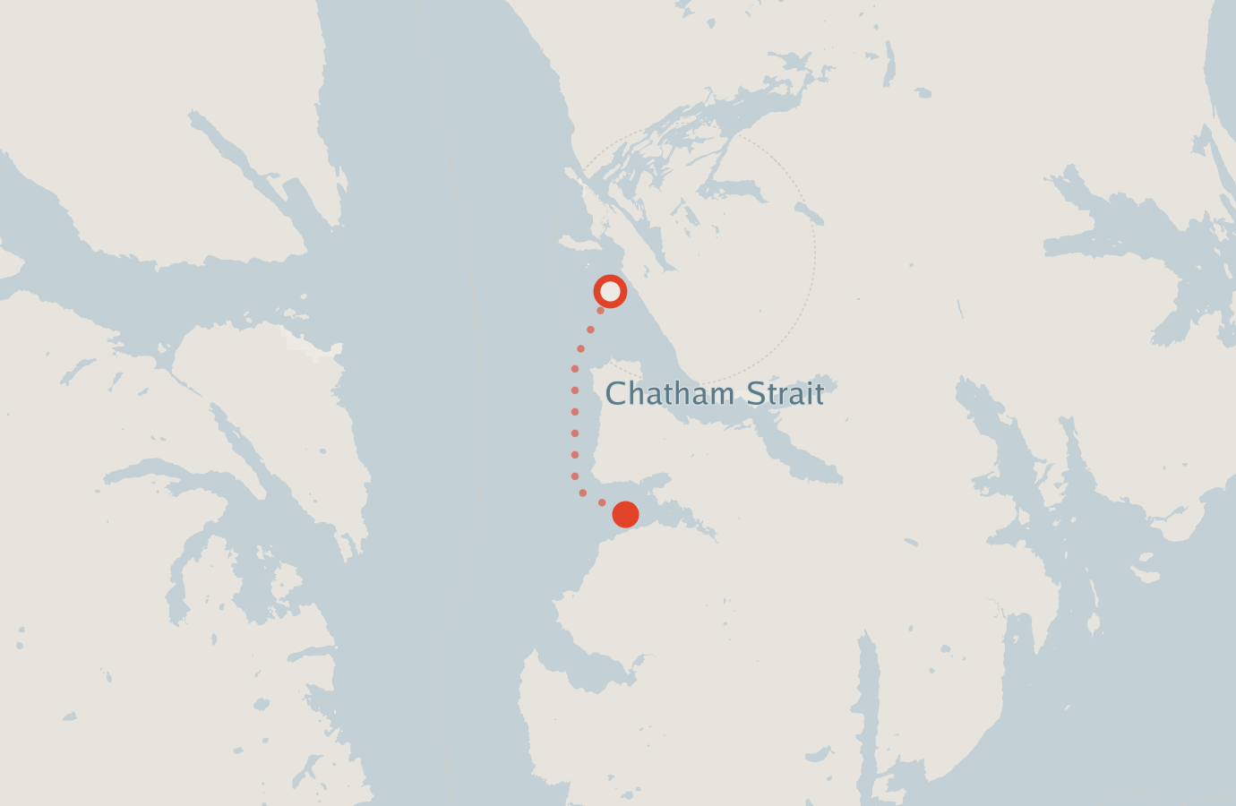 Activity map — real sighting points on an OpenStreetMap basemap