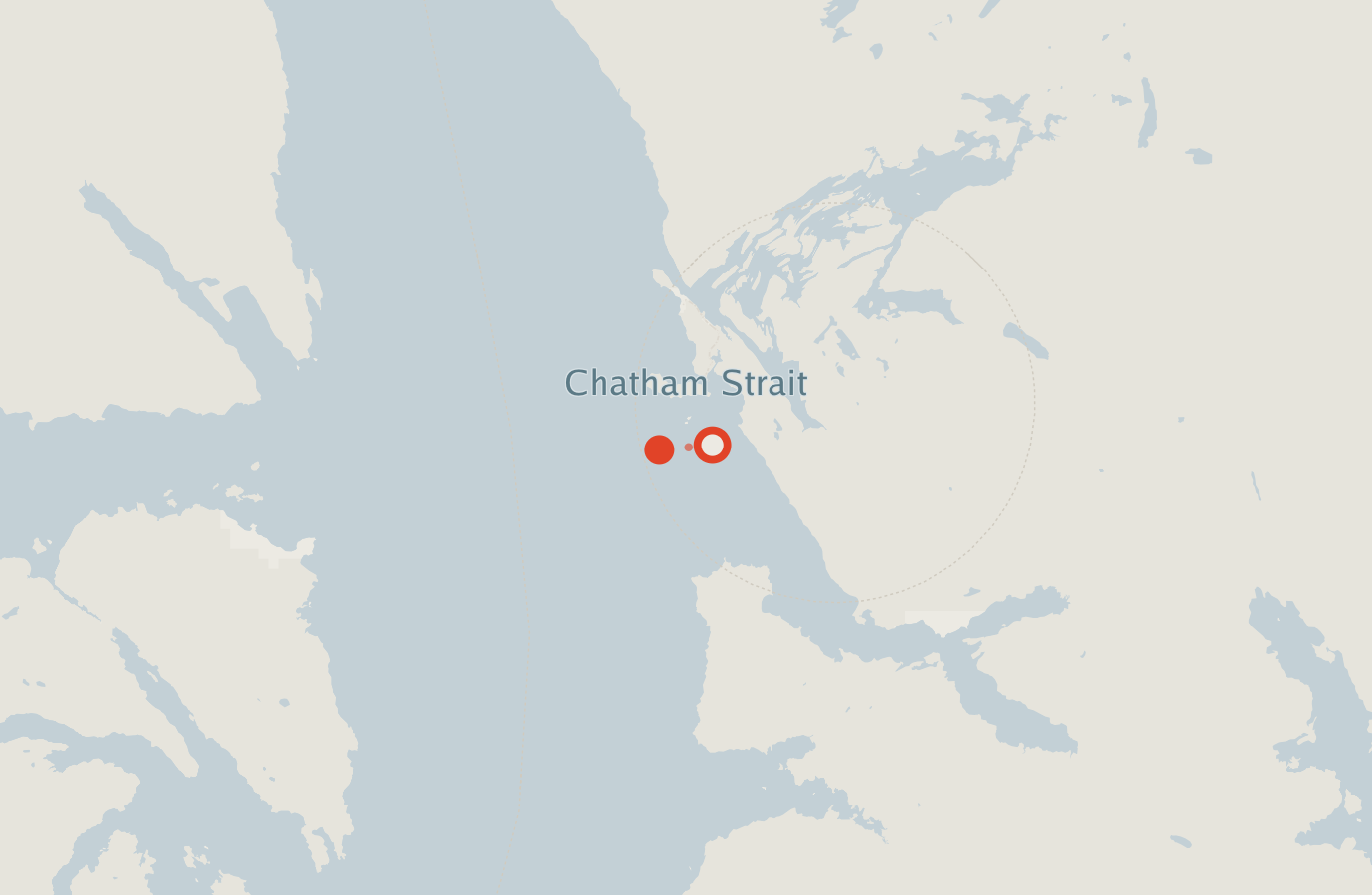 Activity map — real sighting points on an OpenStreetMap basemap