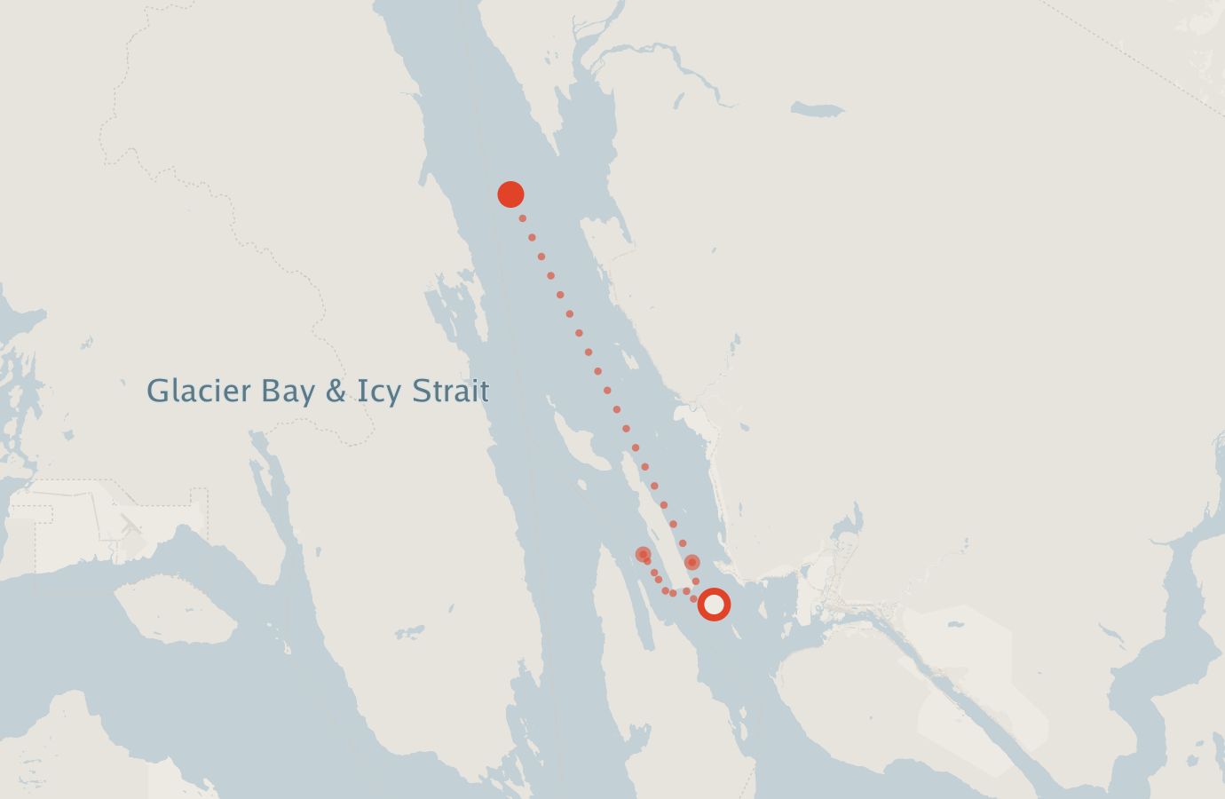 Activity map — real sighting points on an OpenStreetMap basemap