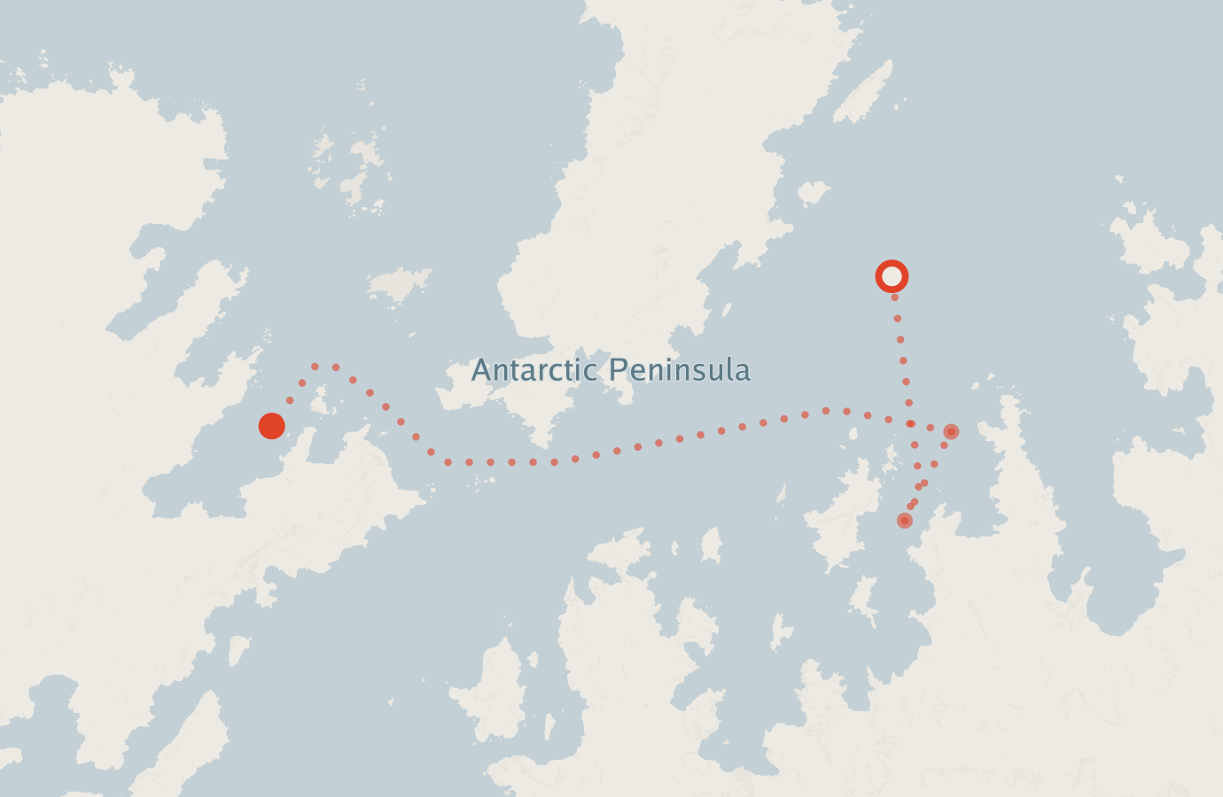 Activity map — real sighting points on an OpenStreetMap basemap