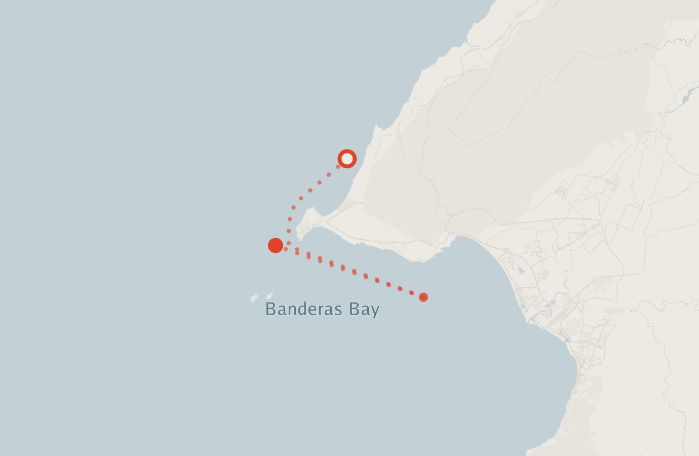 Activity map — real sighting points on an OpenStreetMap basemap