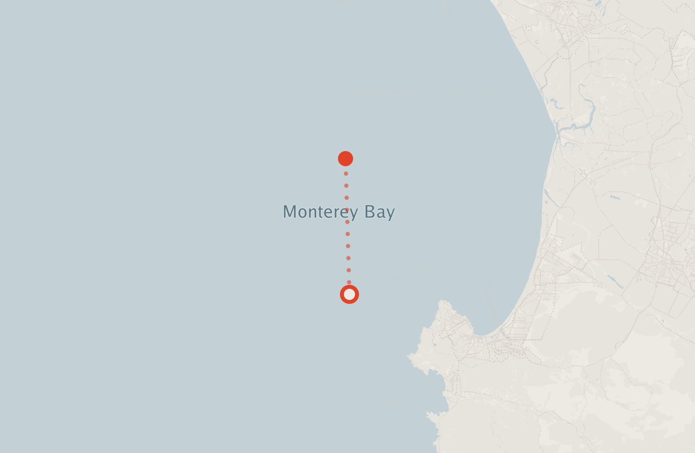 Activity map — real sighting points on an OpenStreetMap basemap