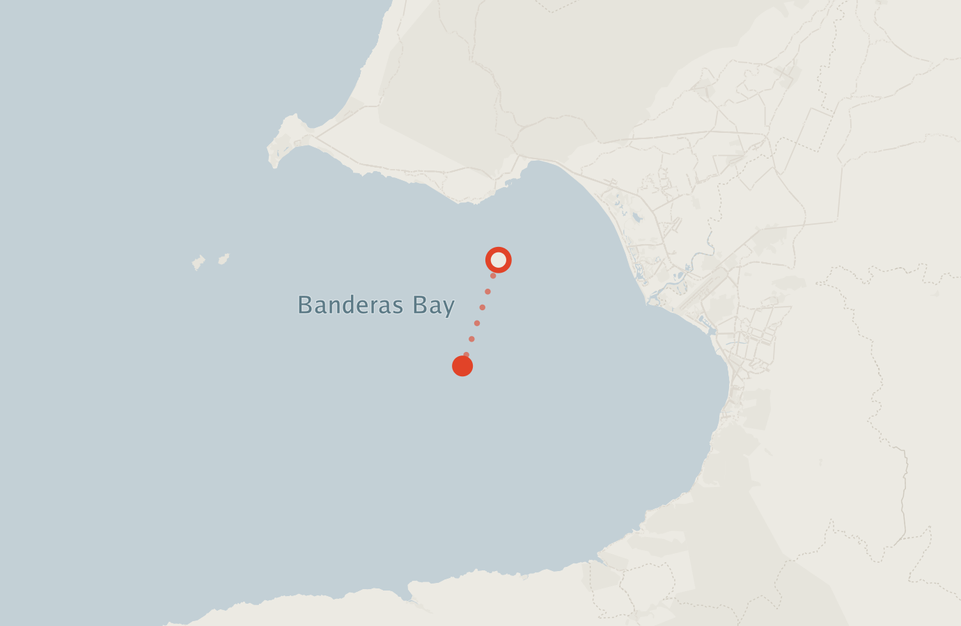 Activity map — real sighting points on an OpenStreetMap basemap