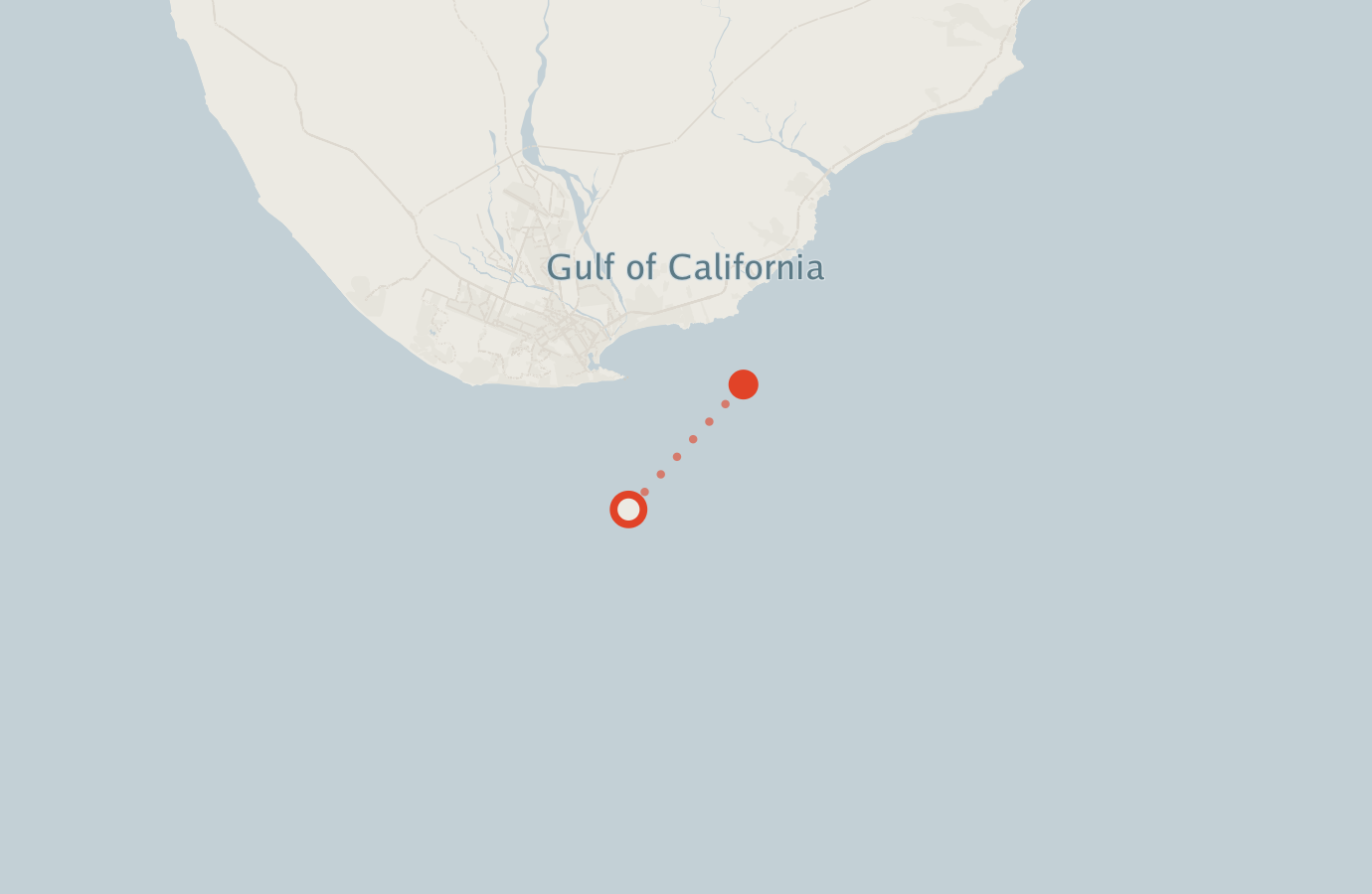 Activity map — real sighting points on an OpenStreetMap basemap