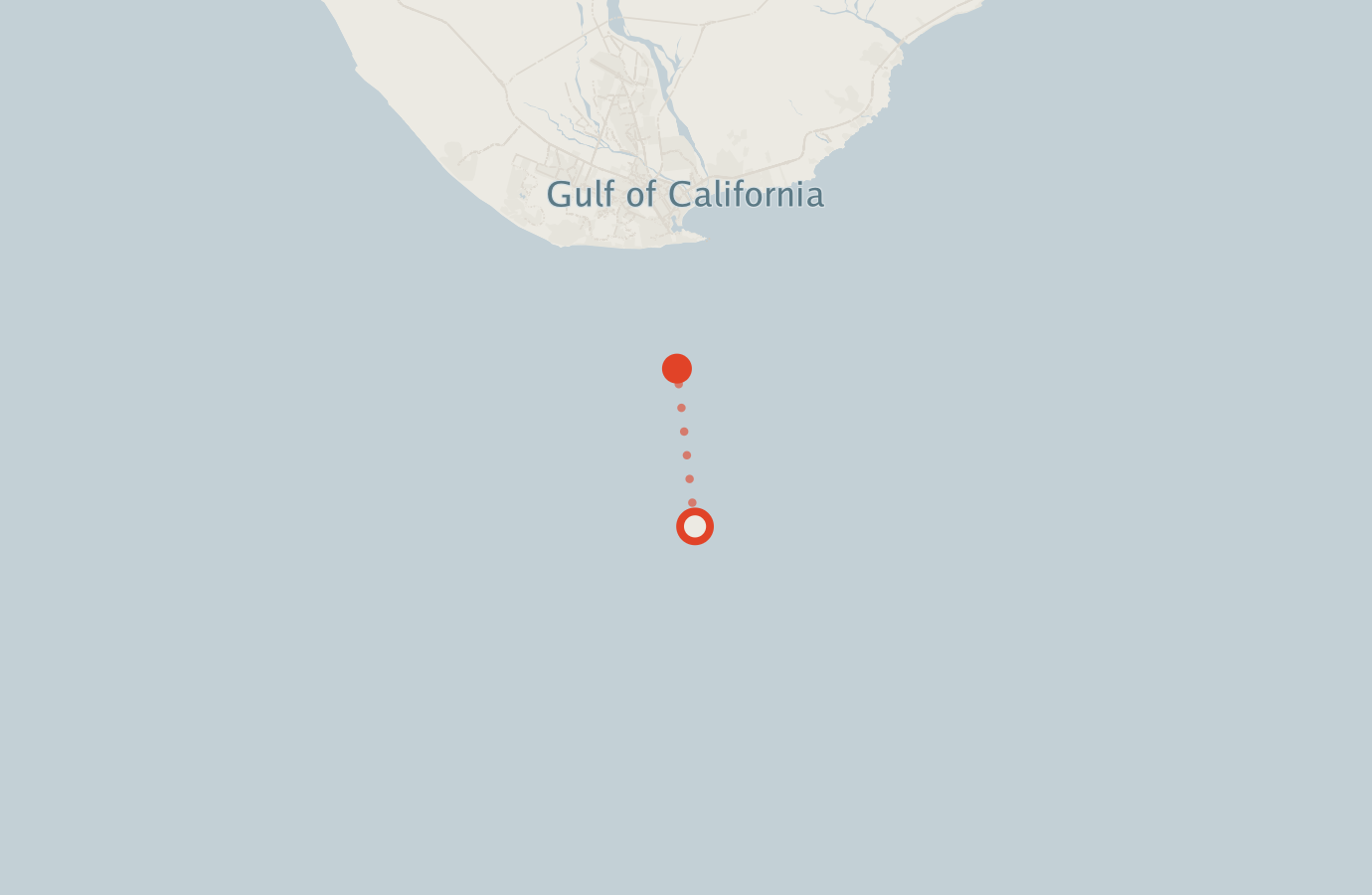 Activity map — real sighting points on an OpenStreetMap basemap