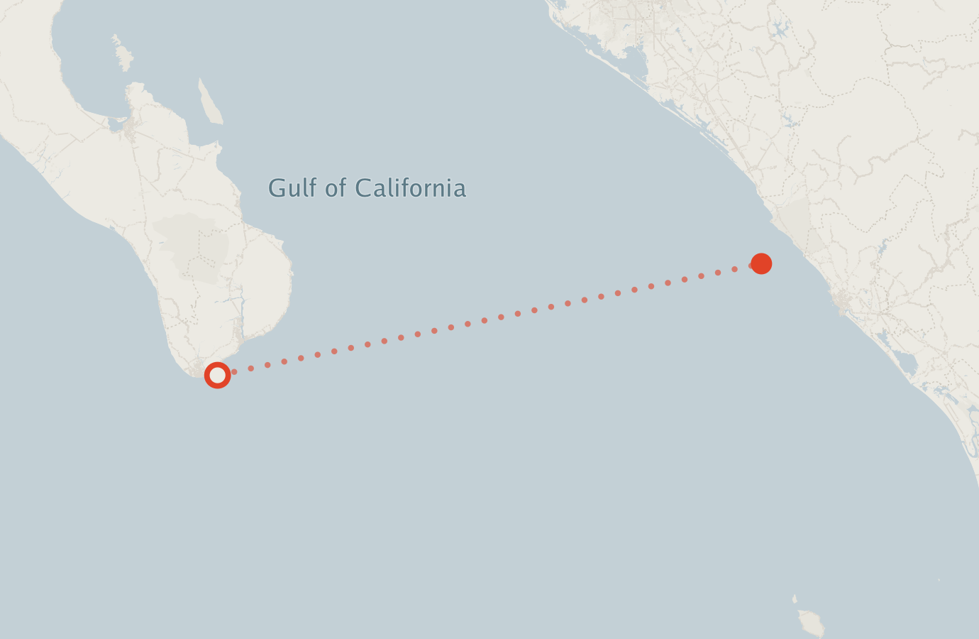Activity map — real sighting points on an OpenStreetMap basemap